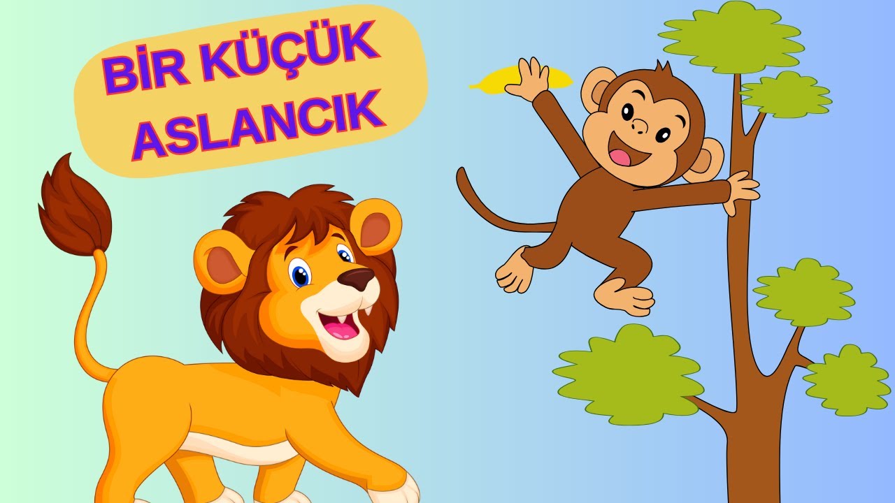 Bir Küçük Aslancık Varmış Şarkısı 🦁-Hayvanları Öğreniyorum-AKIL KÜPÜ TV