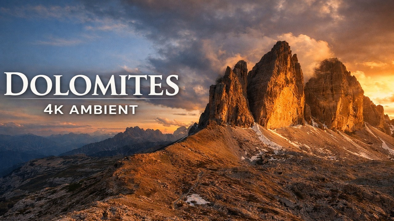 Dolomites 4K – Majestic Cinematic Ambient Music | Relaxing Travel Film (48 Minutes)