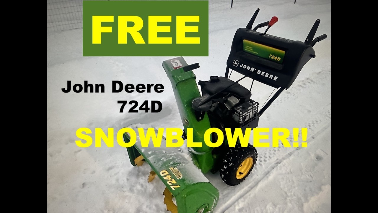Снегоуборщик John Deere 724D бесплатно!!!