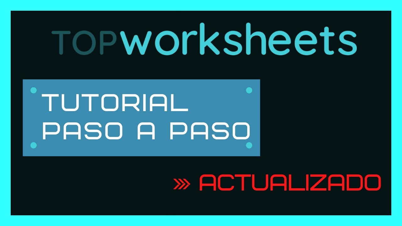 TUTORIAL: CREA una FICHA INTERACTIVA desde CERO | TOPWORKSHEETS paso a paso