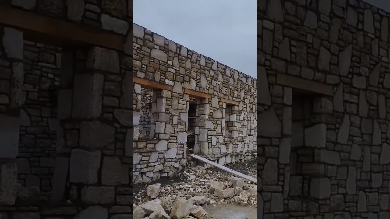 Doğal taş ev #stone #construction #stonehouse #travel