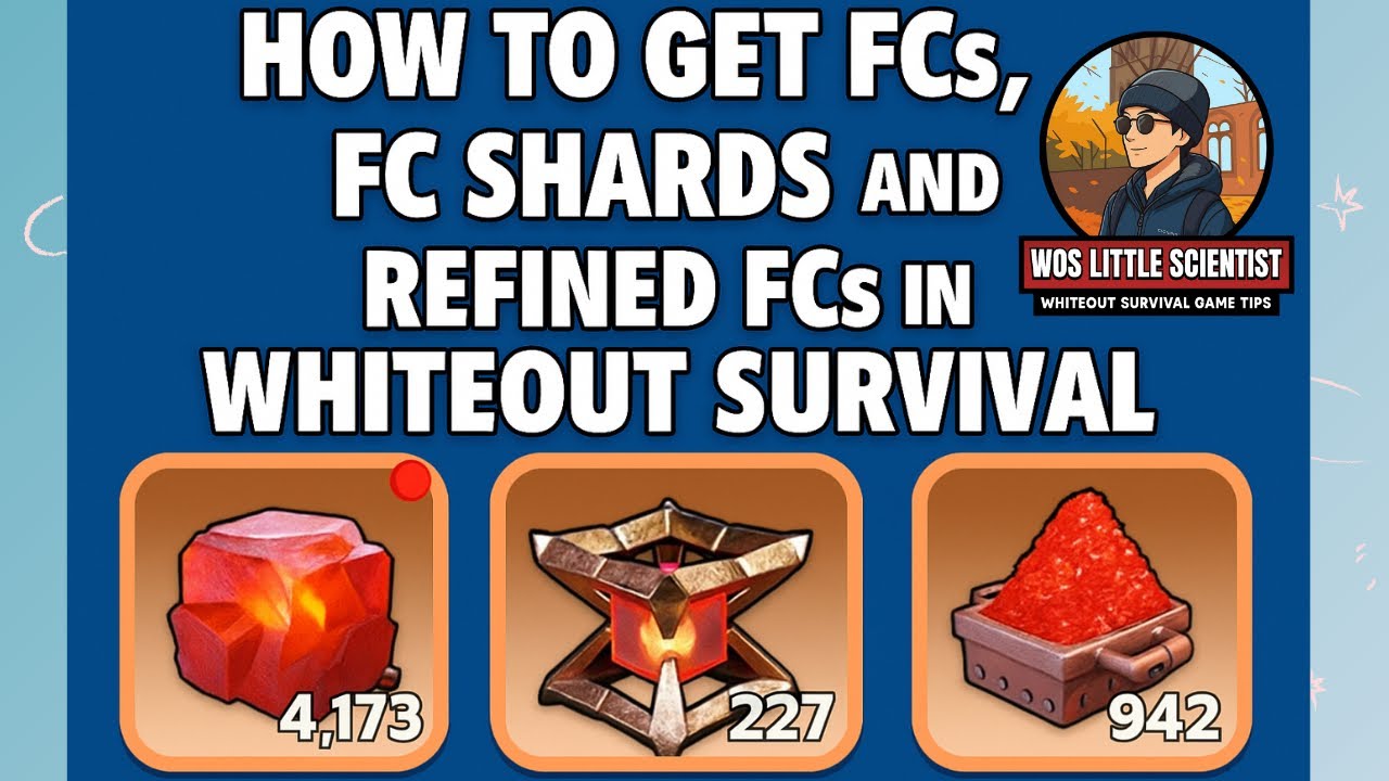How to get FCs, FC shards and Refined FCs in whiteout survival ☺️💙