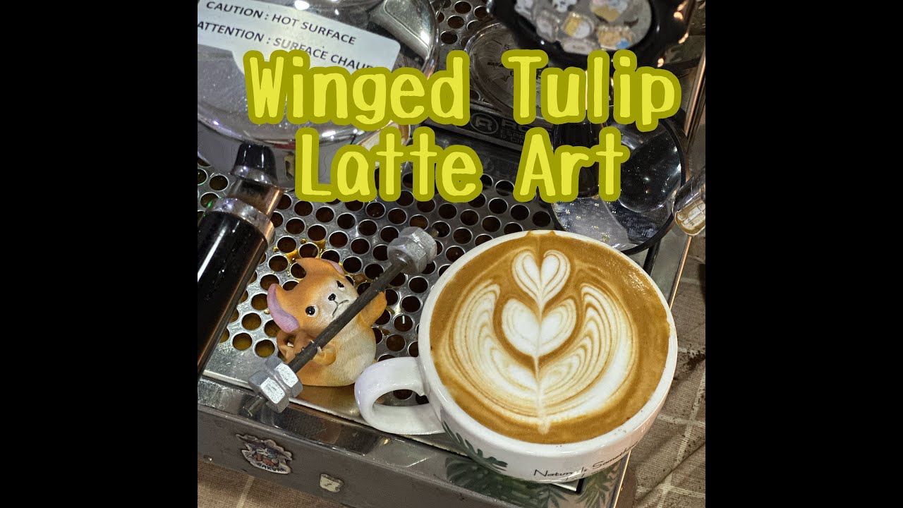 Winged Tulip Latte Art 9th Feb