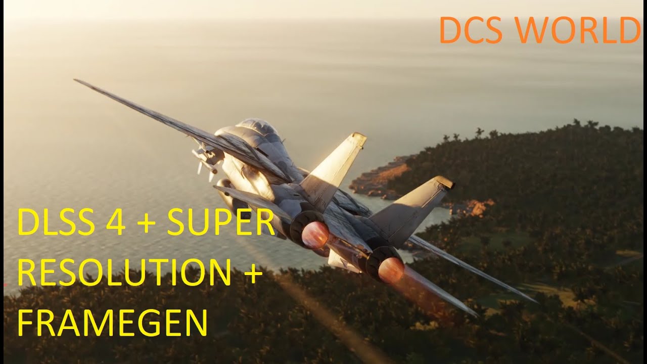 DCS WORLD DLSS 4 + Super resolution RTX4060Ti 32gb ram DDR5 AMD7700 XT