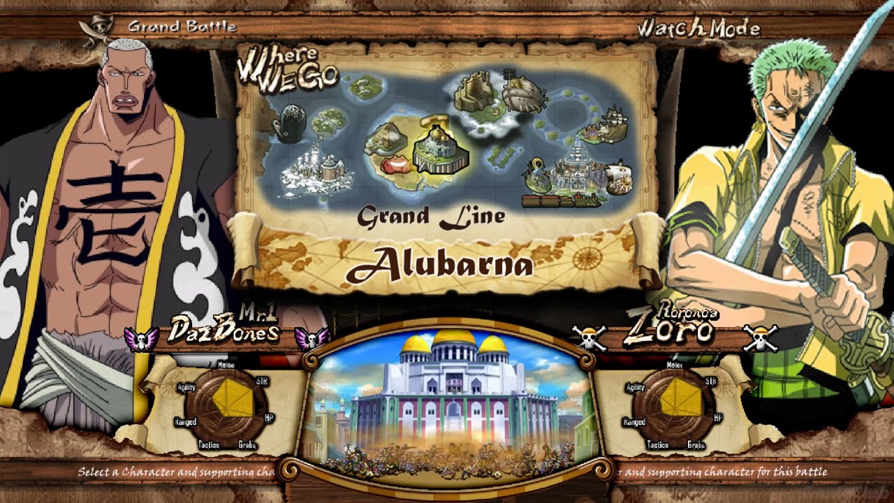 One Piece Fighting Adventure Ikemen Go - Zoro VS Daz Bones - Gameplay
