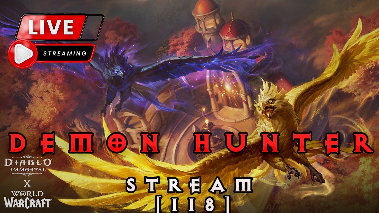 🔴LIVE - Harbinger of Darkness pet transmog - Paved Ash Quest | Diablo Immortal [118]