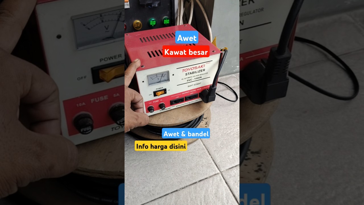 stabilizer TOYOSAKI kuat awet #listrik #stabilizer #toyosaki #pln