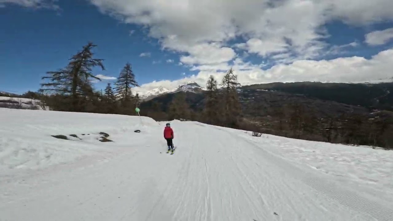 Serre chevalier piste verte Briance