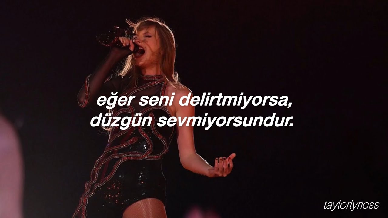taylor swift - don't blame me (türkçe çeviri)