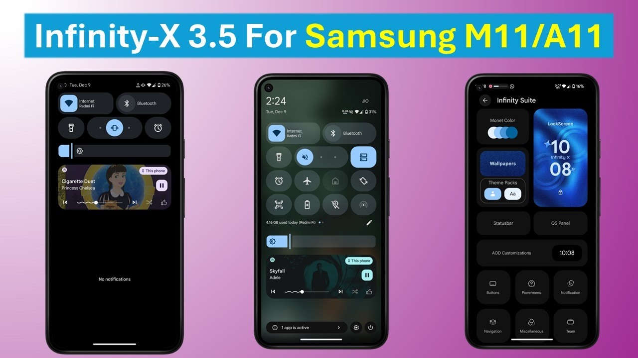 Infinity-X-3.5 | Android 16 | FOR SAMSUNG M11/A11 | BiteTech