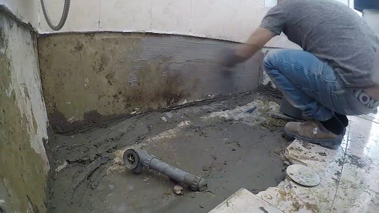 שיפוץ מקלחת, מאמבטיה למקלחת עם ריצוף על חול