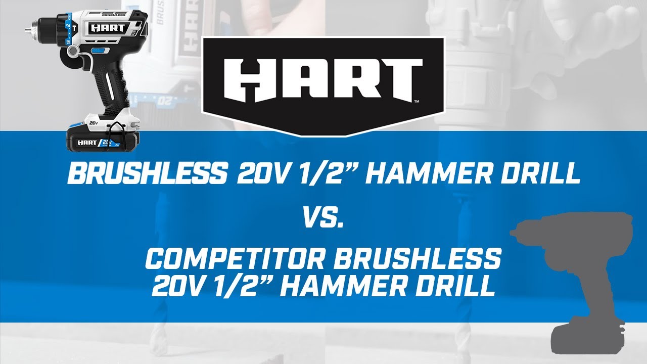 HART 20V Brushless Hammer Drill versus The Competition