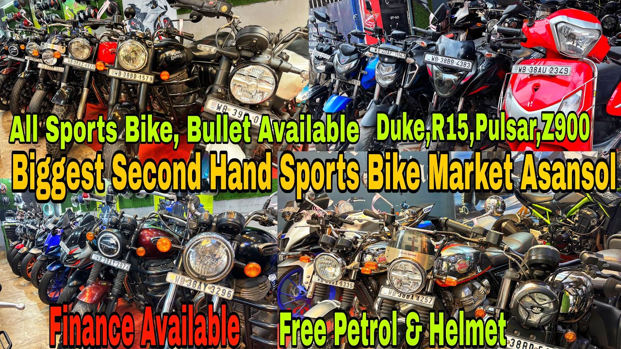 Sports Bike From 20K Z900,Hunter,R15 Available | Biggest Second Hand Bike Market Asansol #usedbike 