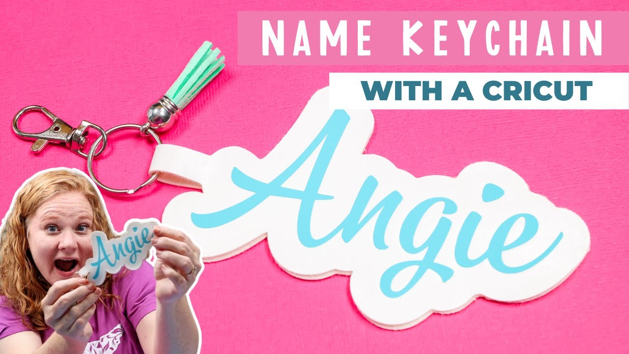 DIY Name Keychain With Faux Leather and a Cricut Machine