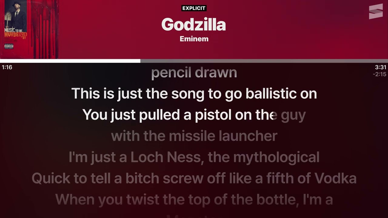 Eminem - Godzilla (Feat. Juice WRLD) [실시간 가사 / Live Lyrics]
