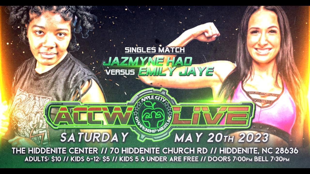 (ACCW LIVE: MAY 20TH) Jazmyne Hao vs Emily Jaye