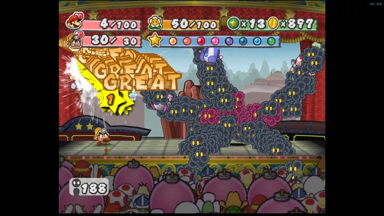 Paper Mario TTYD - Bosses Are Broken When They Use The Wrong Attacks 2 (Smorg + Tentacle)