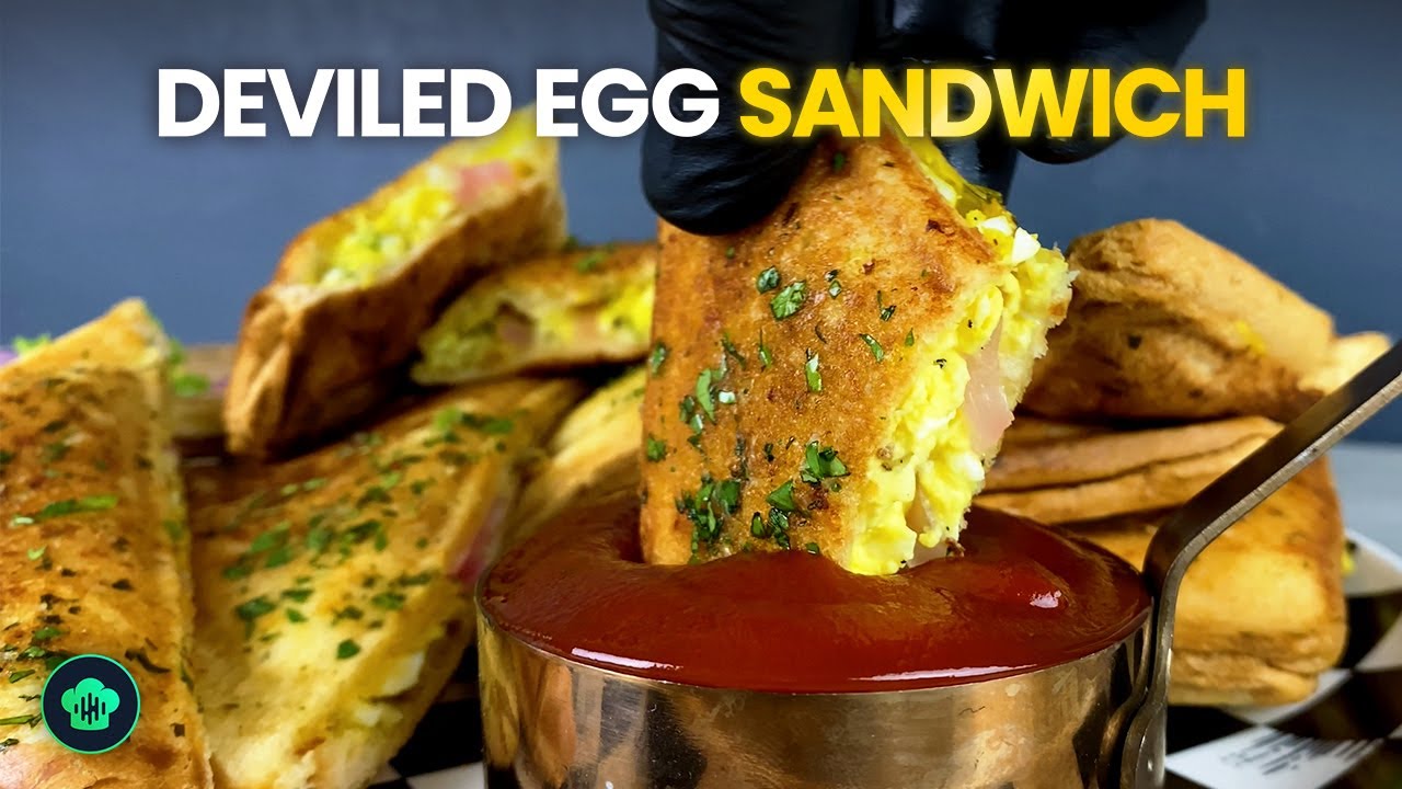 Creamy Deviled Egg Sandwich ASMR | A Classic Comfort Food