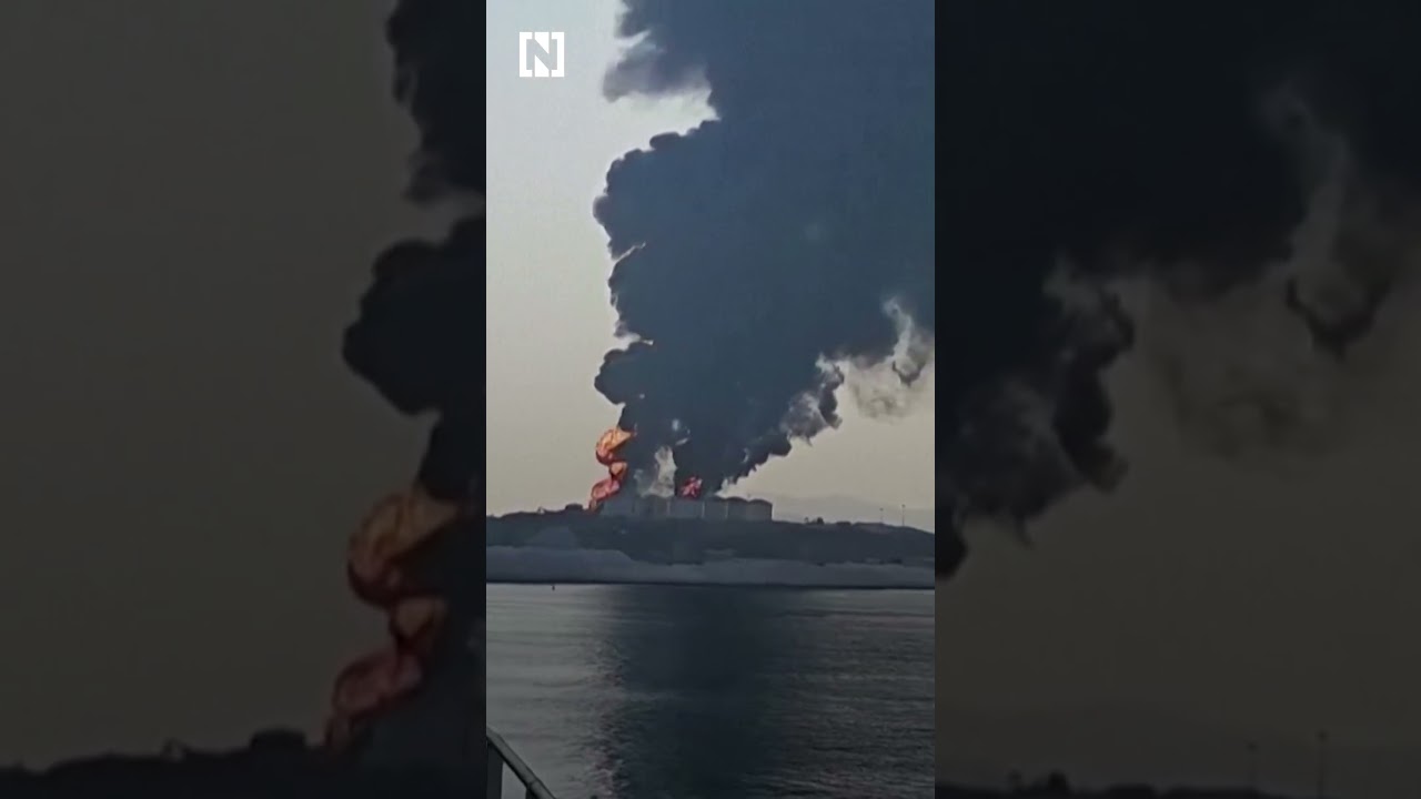 Oil depot on fire at Omani port of Salalah after drone strike