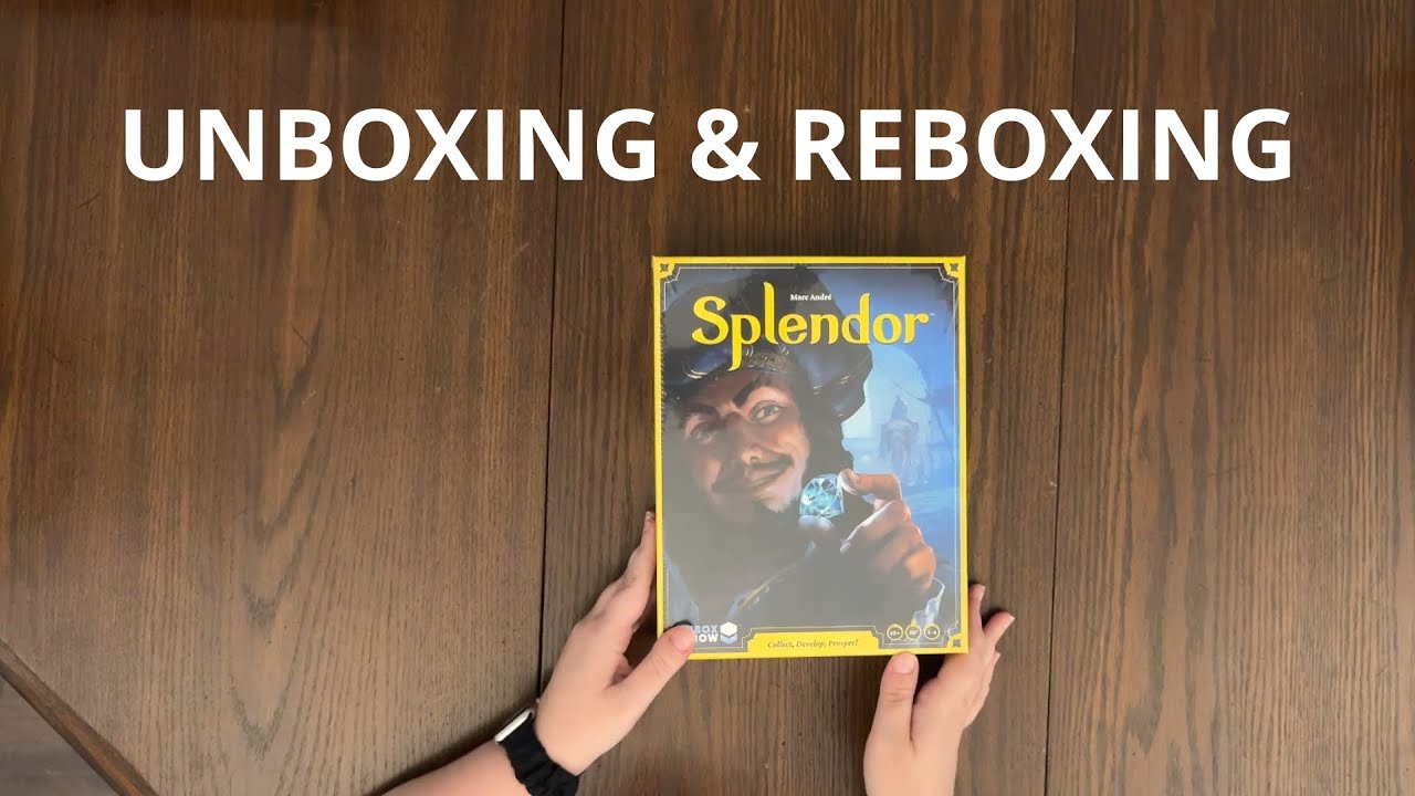 Splendor - Game Unboxing & Reboxing - See What's In The Box