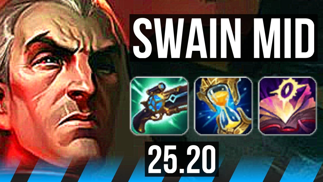 SWAIN vs GALIO (MID) | Legendary | KR Master | 25.20