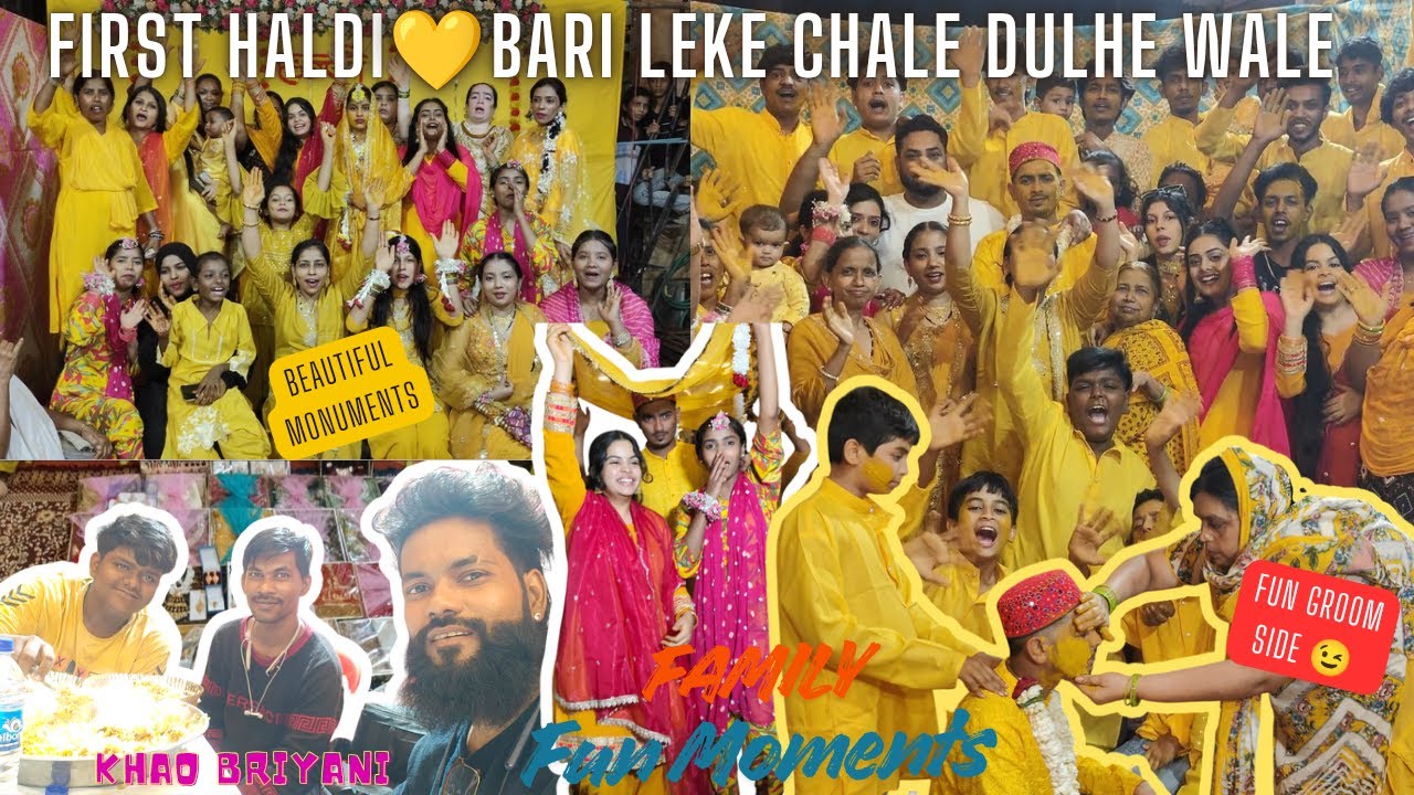 First Haldi ✨ Bari Leke Chale Dulhe Wale✨SAB na Banaye Reels 📸 Dulhe Ko Lage Ka Jhutti Haldi#shorts