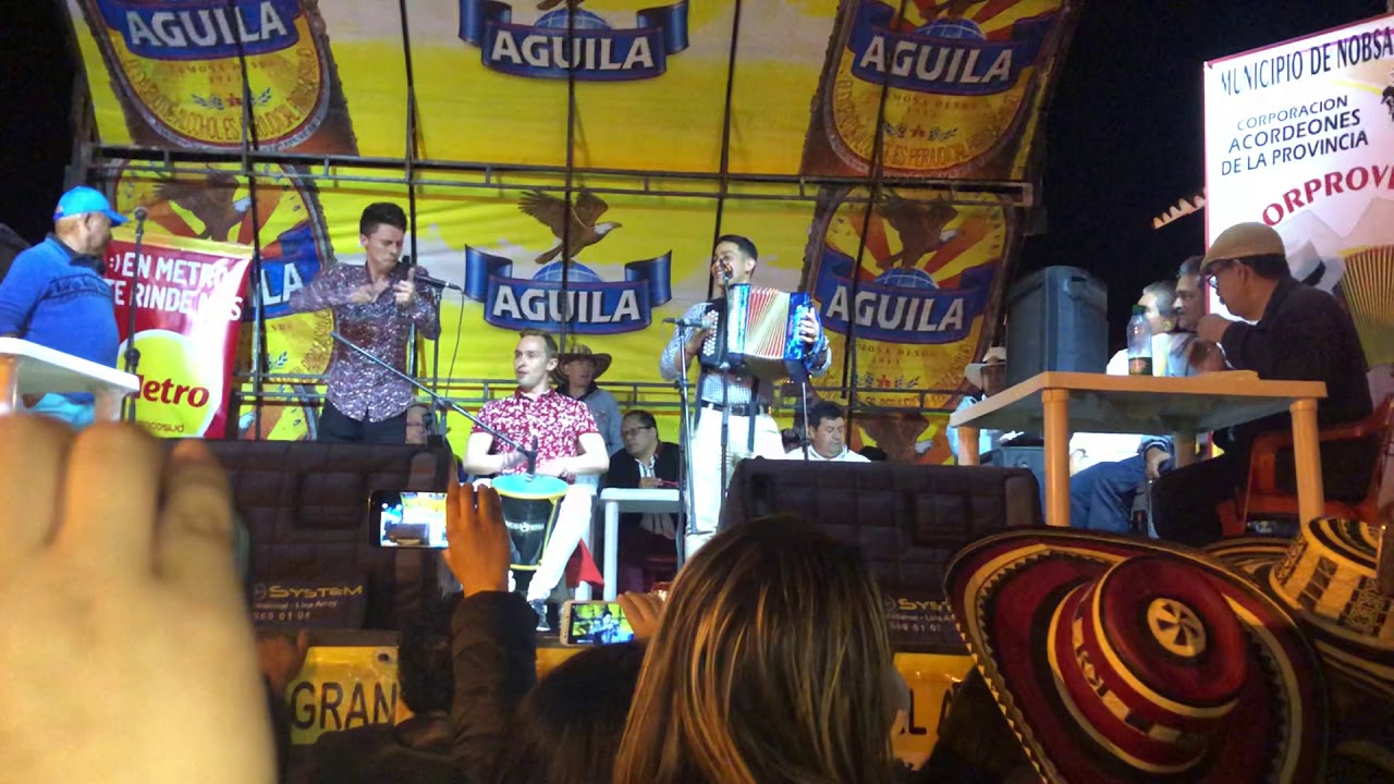 Rey Vallenato en el  Festival Vallenato Nobsa Boyacá 2018 Javier Alvarez- Poncho Novoa-Arvey Torres