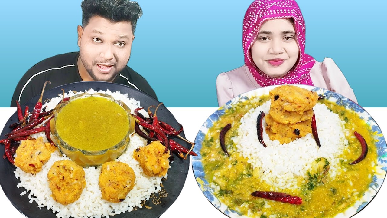 Alu Vorta Dal And Rice Eating Challenge, Vorta Vat Eating Challenge, R+B Vlog