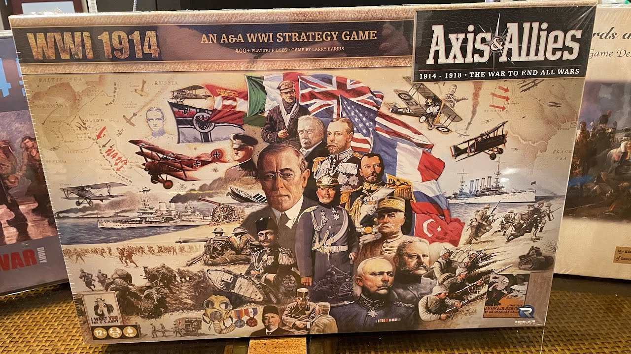 Unboxing Axis and Allies WW1 1914 Reissued by Renegade Studios
