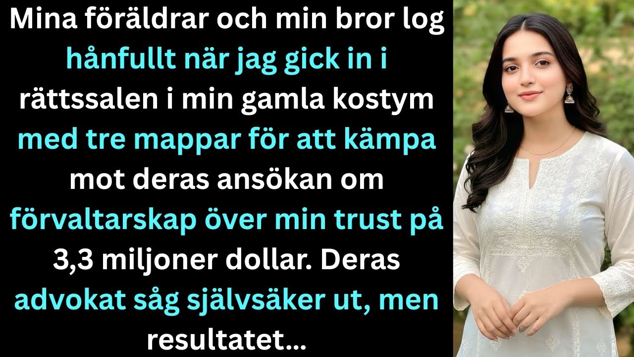 Mina föräldrar och min bror log när jag klev in i rättssalen med tre mappar.