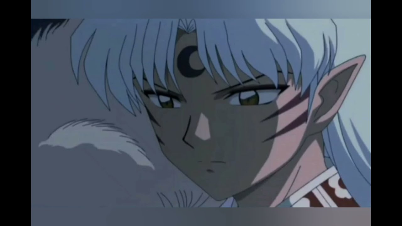 sesshomaru le da un beso a Rin