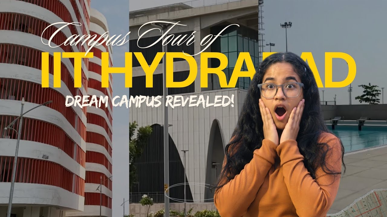 IIT Hyderabad campus tour | Mess, Academic area, Departments, Sports complex, Library.