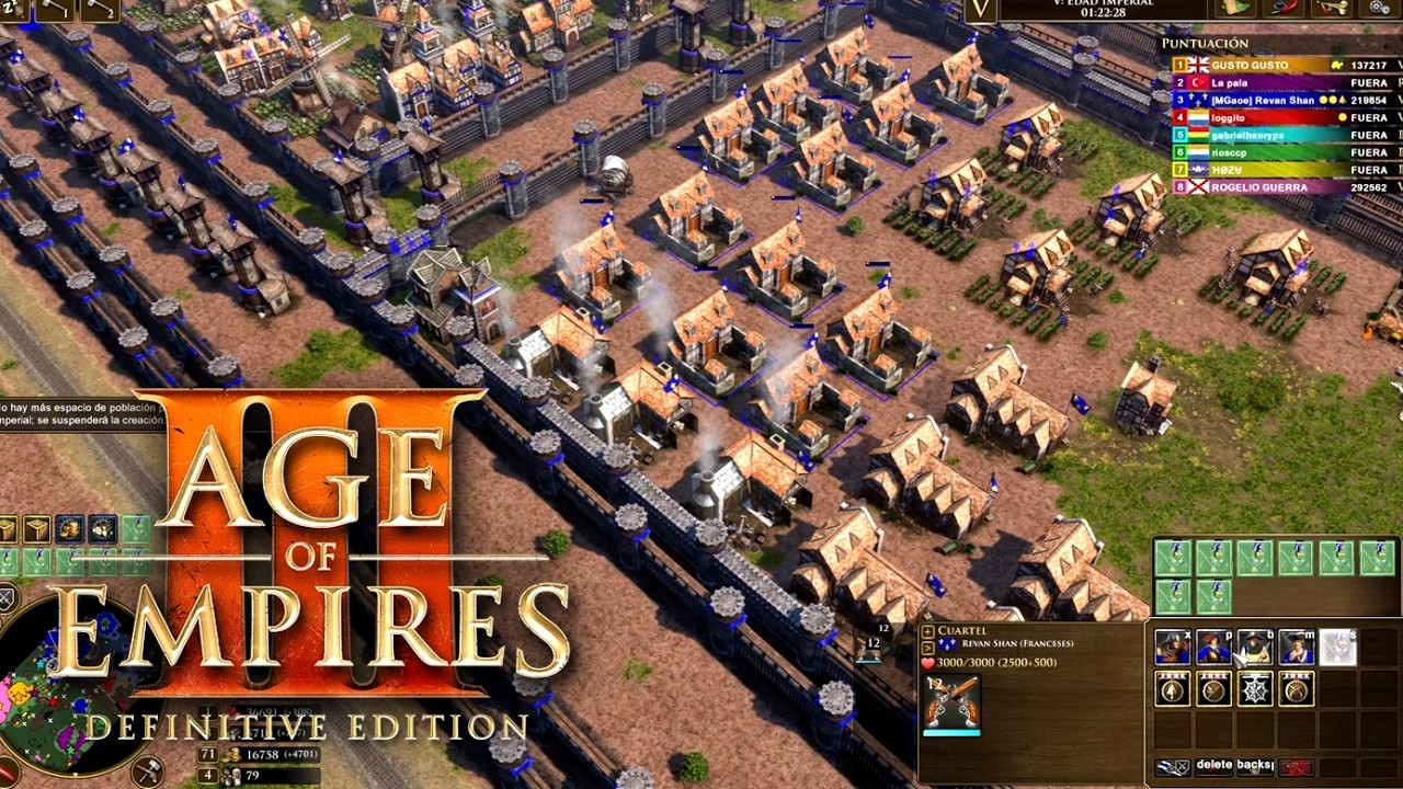 CIUDAD FRANCESA BLINDADA y BARAJAS CUESTIONABLES en Age of Empires 3 FFA