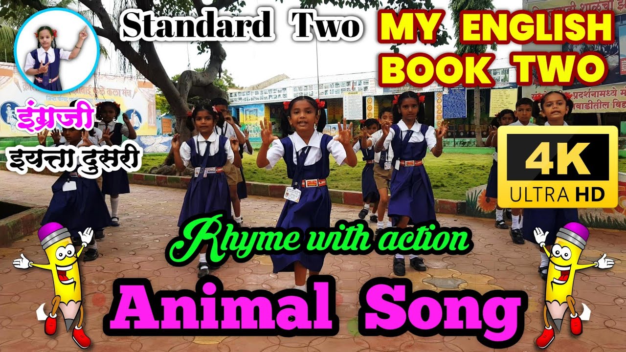 Animal song | Hen hen count to ten | Class 2 English Poem | इयत्ता दुसरी इंग्रजी कविता