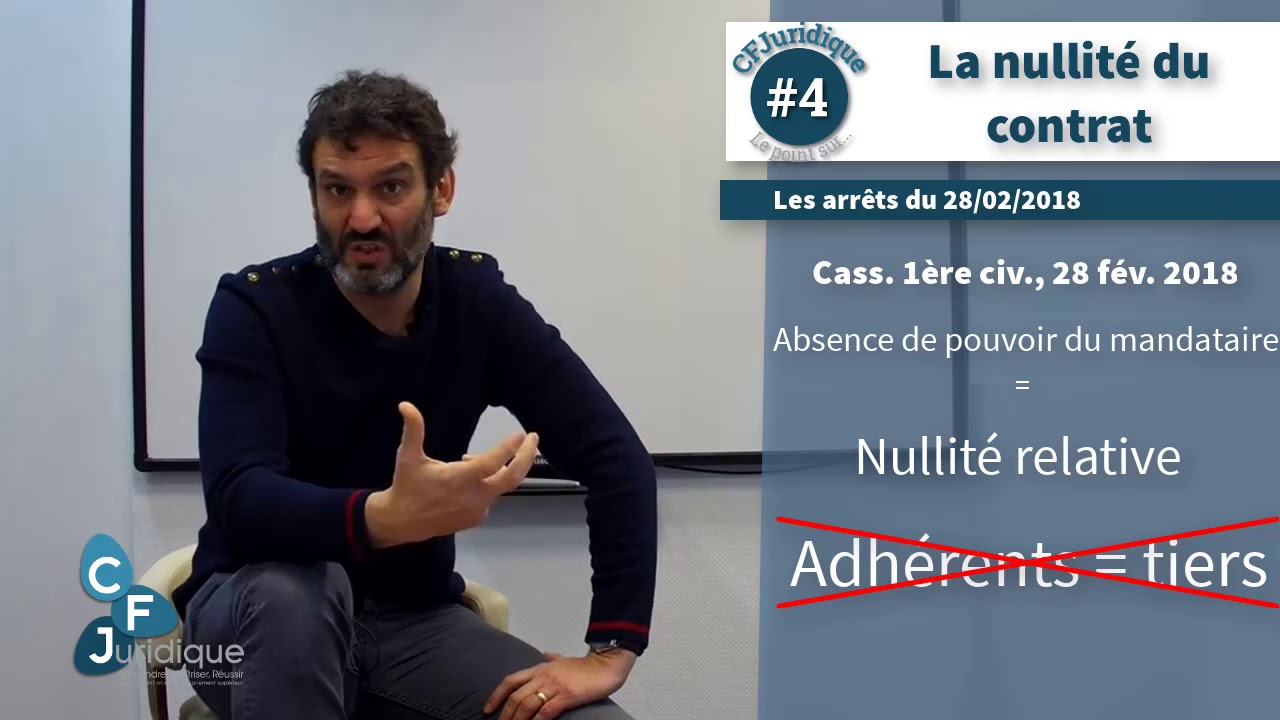Le point juridique #4 - La nullité du contrat