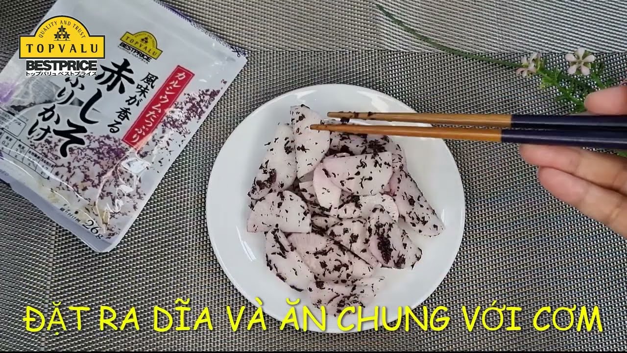 GIA VỊ RẮC T&Iacute;A T&Ocirc; ĐỎ TOPVALU || GI&Agrave;U CANXI