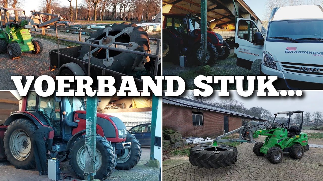 VOERBAND afgebroken en VALTRA start niet... | Boer Gerrit vlogt