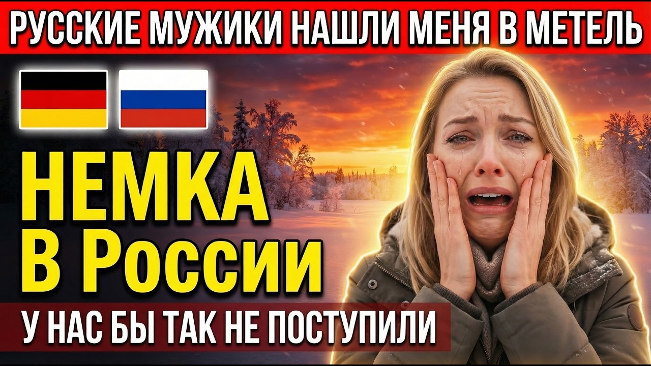 🇩🇪🇷🇺 НЕМКА ЗАСТРЯЛА НА ТРАССЕ В СИБИРИ — Я ДУМАЛА ЭТО КОНЕЦ. НО ТО, ЧТО СДЕЛАЛИ РУССКИЕ, ШОКИРОВАЛО