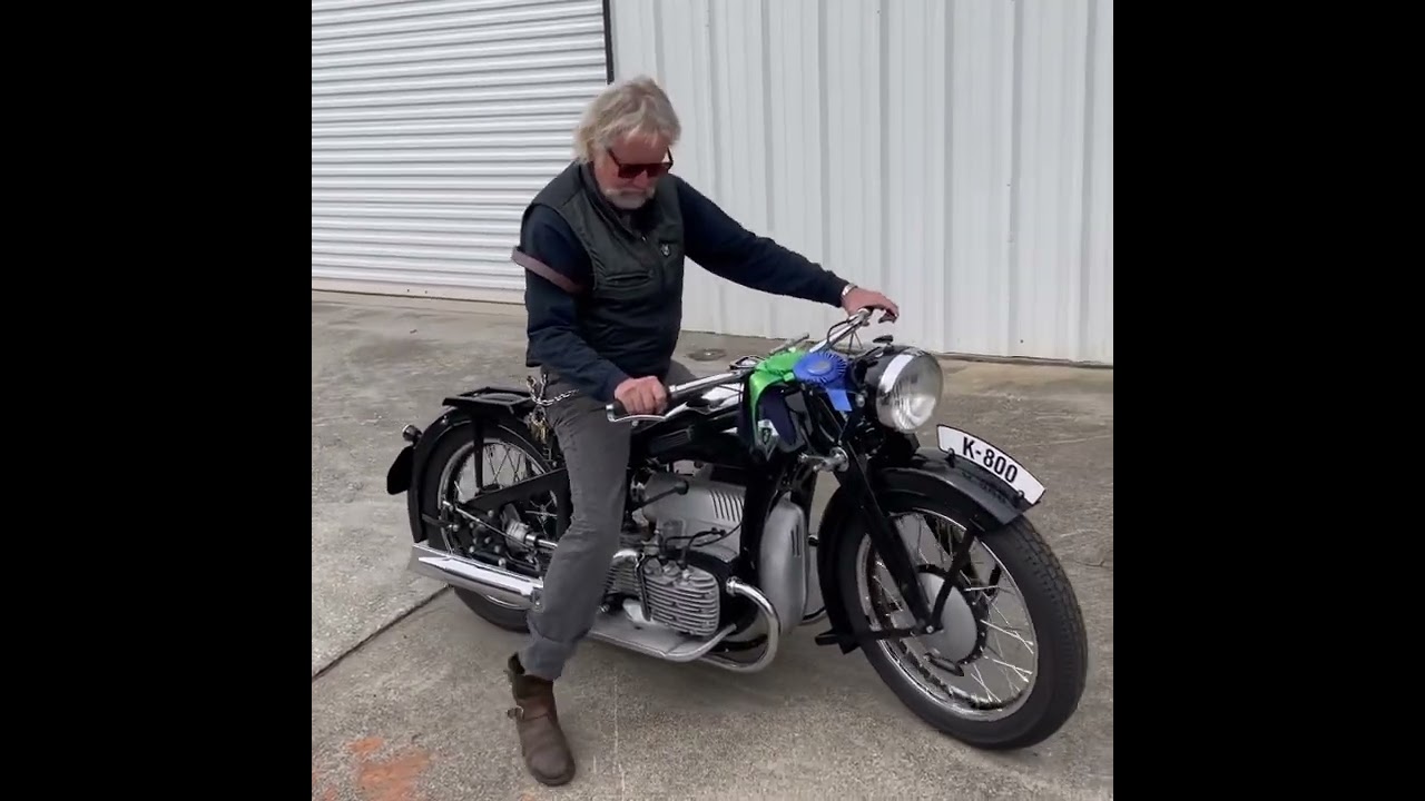 John rides a 1938 Zundapp K800