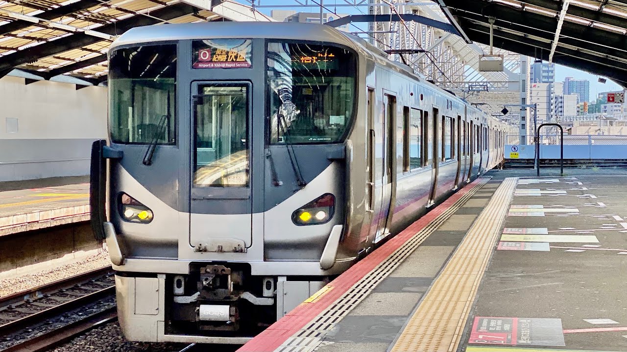 【車窓】JR西日本225系/関空・紀州路快速/(弁天町→西九条→大阪)/大阪環状線/大阪駅方面、大阪環状線、京橋、天王寺方面/進行方向左側/阪和線/きのくに線/関西空港線【眠れぬ夜に】