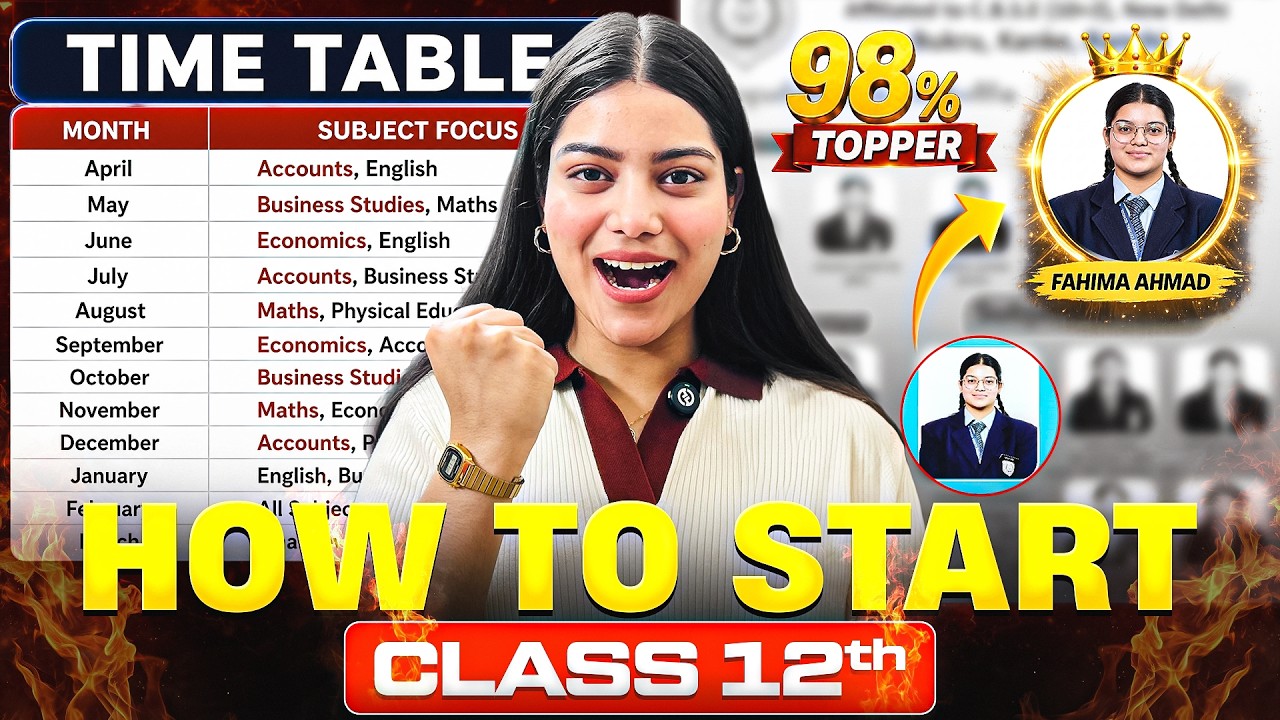 How to Start Class 12th From Today | Class 12 Commerce Complete Roadmap to Score 99% in Boards 🔥🤯🎯