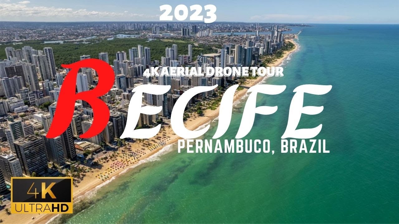 RECIFE 2023 🇧🇷 4K Ariel Drone Tour | Pernambuco Brazil