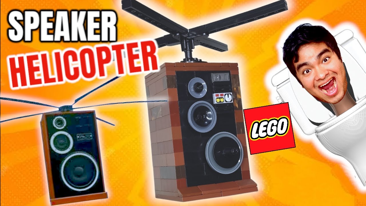 HICE al SPEAKER HELICÓPTERO 🚁 con LEGO de SKIBIDI TOILET