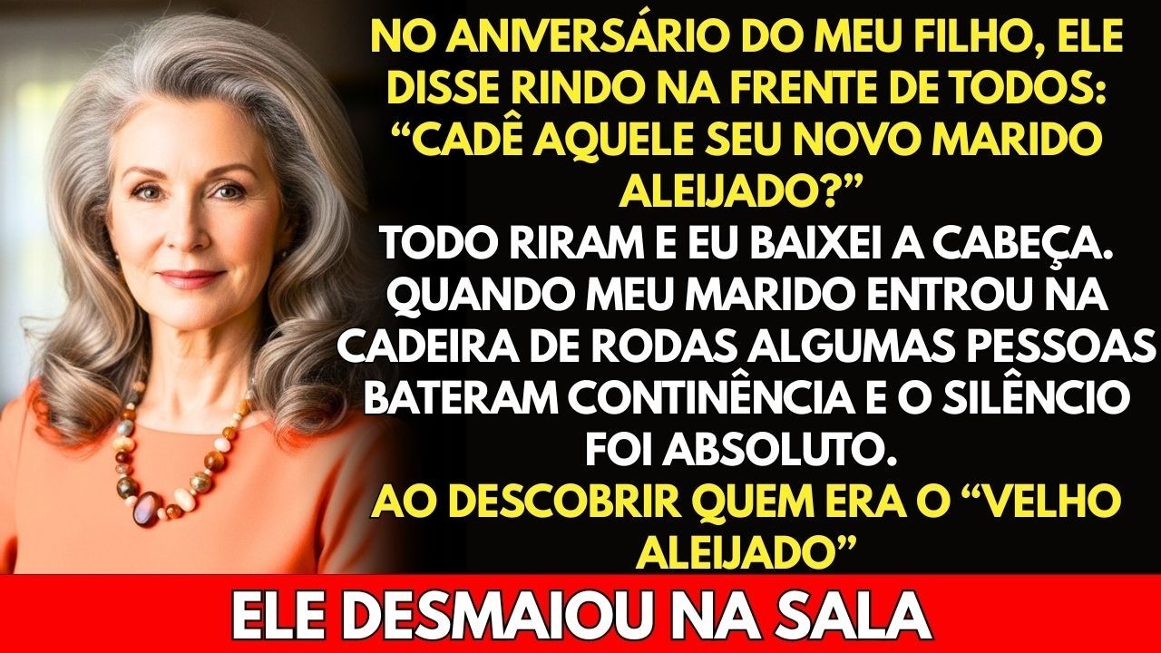 Meu filho riu- “Cadê aquele seu marido aleijado.” Mas quando viu a patente dele, caiu de joelhos