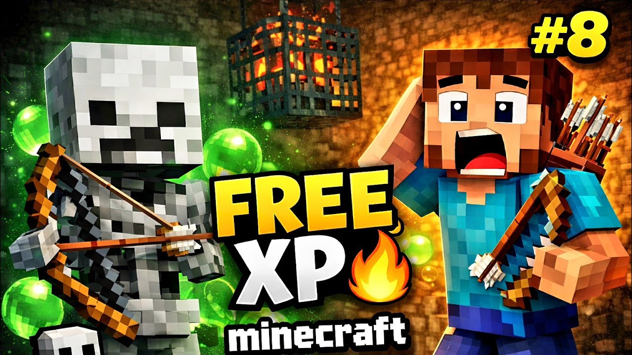 Skeleton XP Farm Banaya 😍 | Minecraft #8