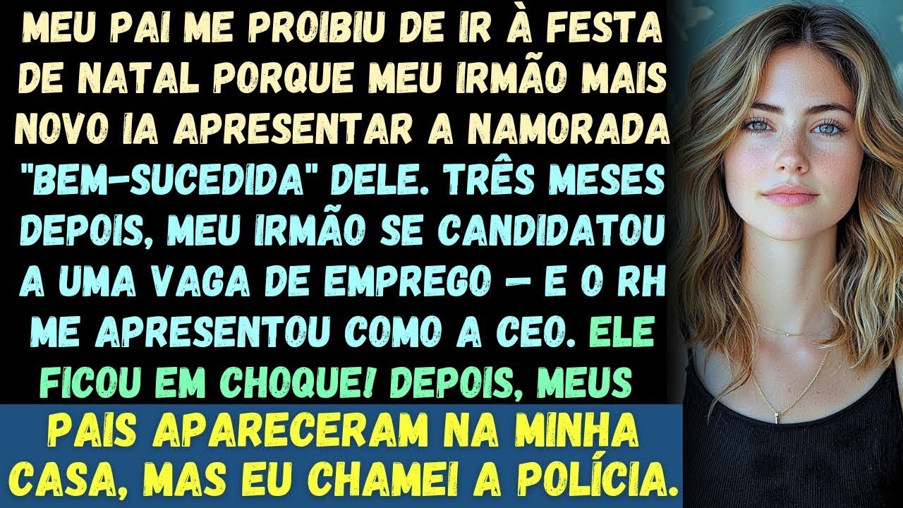 Meus pais me proibiram de participar do Natal — e depois me imploraram por um emprego para o meu irm