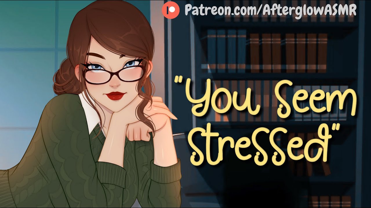 Sweet Librarian Comforts You (School Stress) (Overworked Listener) (Rain) (Sleep Aid) (F4A)
