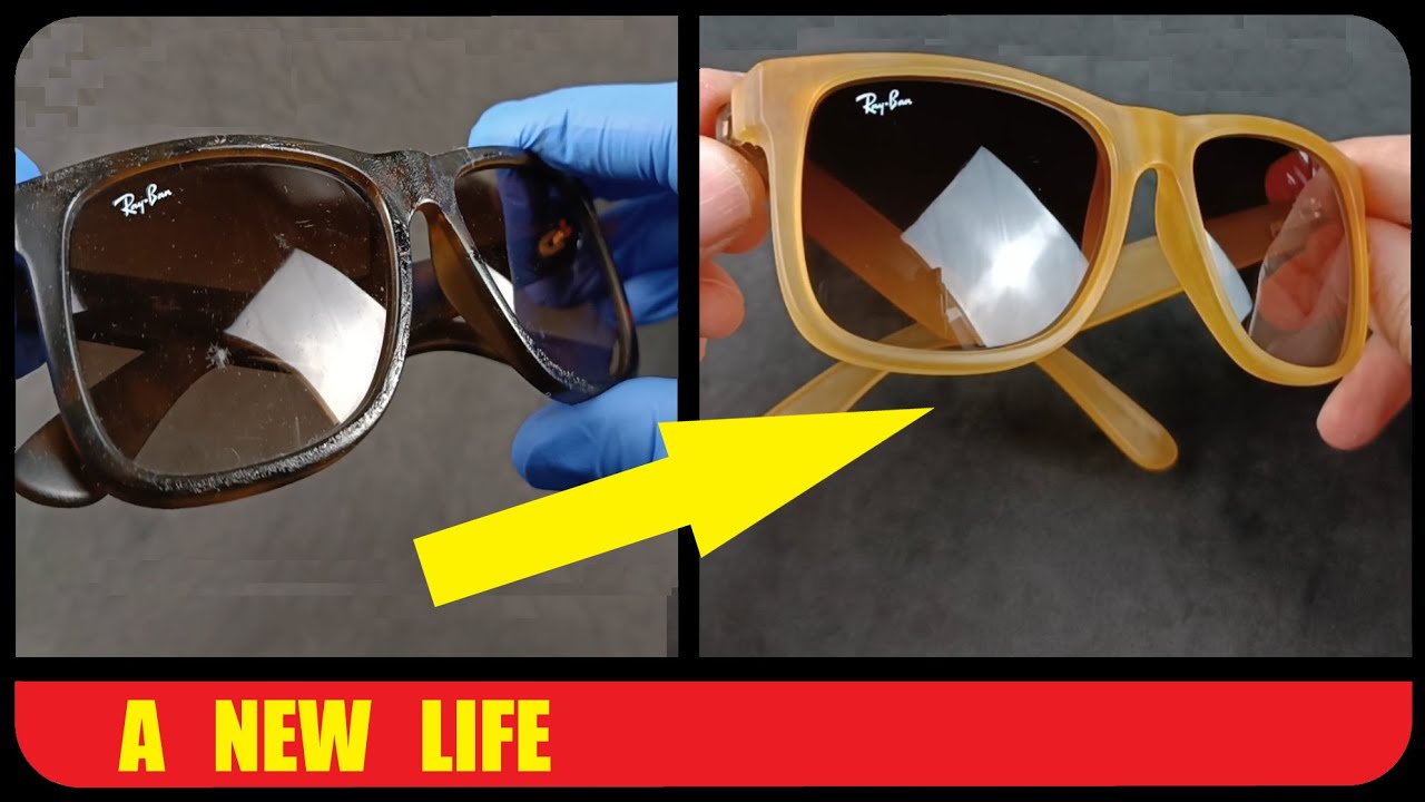 Sticky Plastic on Sunglasses (frame renewal)
