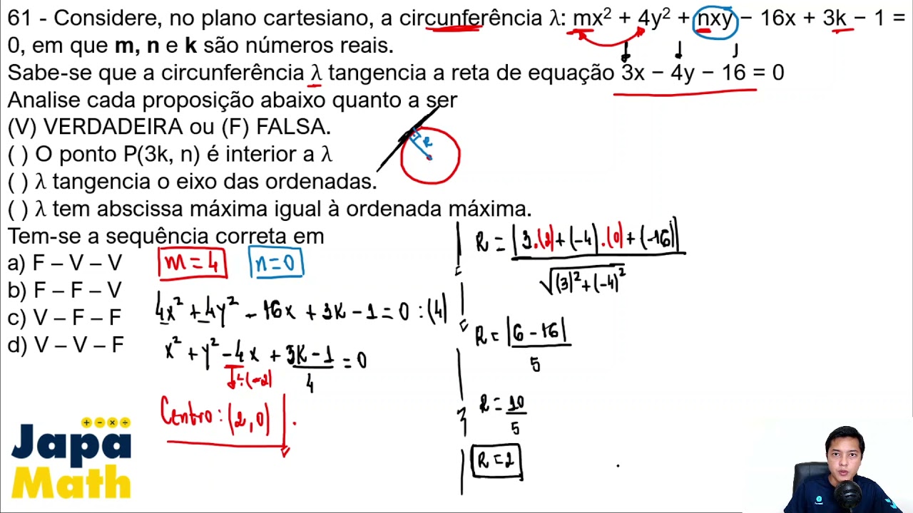 Prova AFA Resolvida(2021 - 2022) - Matemática - Questão 61