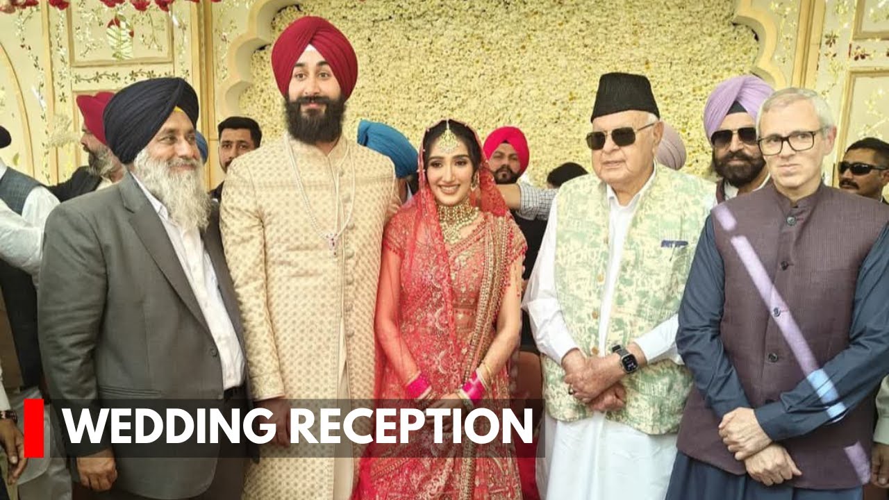 Farooq, Omar Abdullah Attend Wedding Reception Of Sukhbir Badal's Daughter